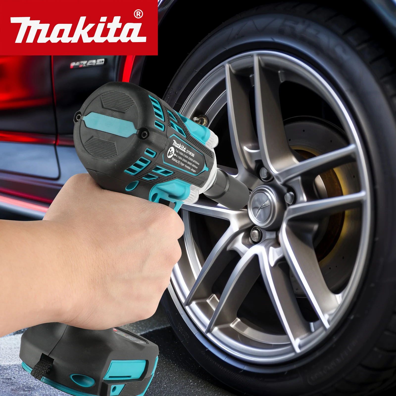 Makita Drill Dtw300 - MAKITA DTW300Z Borstelloze lithium-ion accu slagmoersleutel